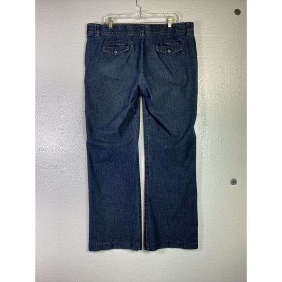 Lee Platinum Label Jeans Womens 18 Blue Denim‎ Stretchy No Gap Waist Band Mom - Picture 7 of 13